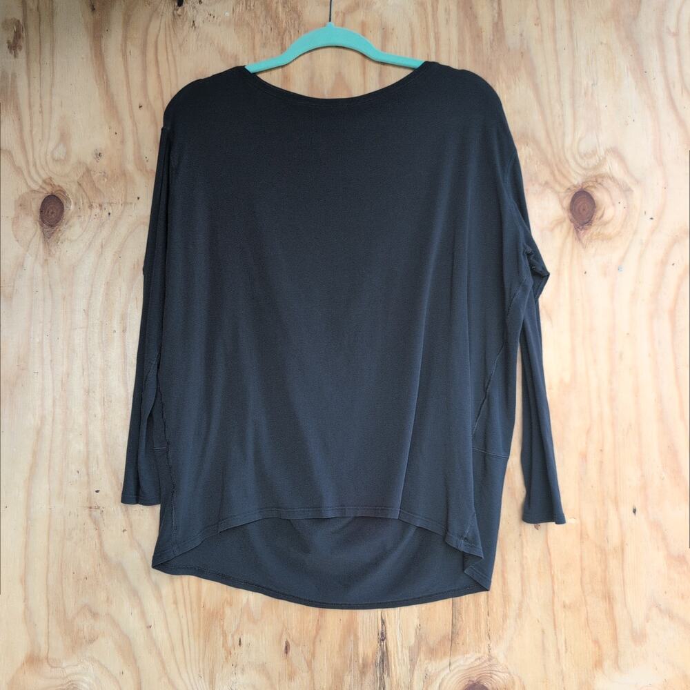 Lululemon Back In Action Minimalist DropShoulder Black Activewear Women's S/M